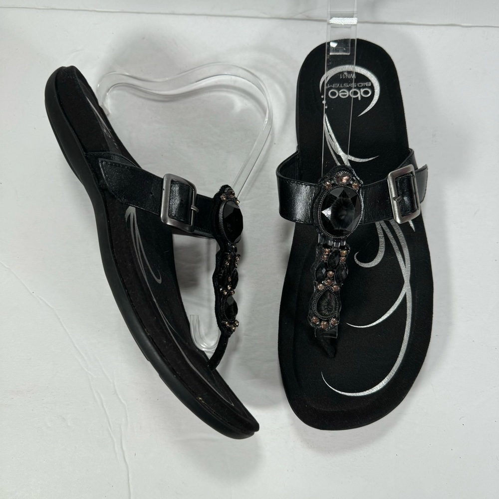 Abeo B.I.O. System Black Bling Sandals Women’s Size 11